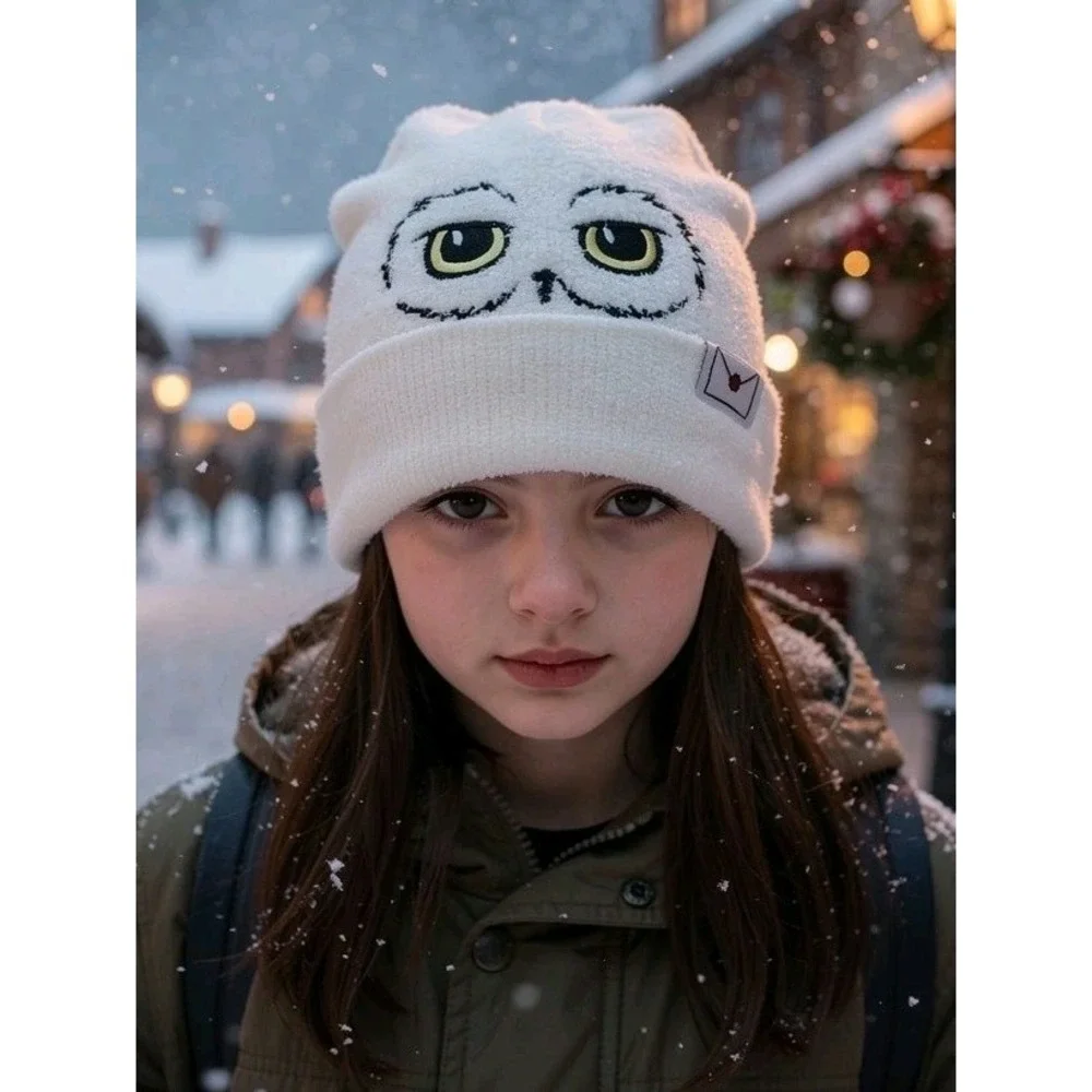 Disney Harry Potter Hedwig Beanie Hat One‎ Size Fits Most NWT